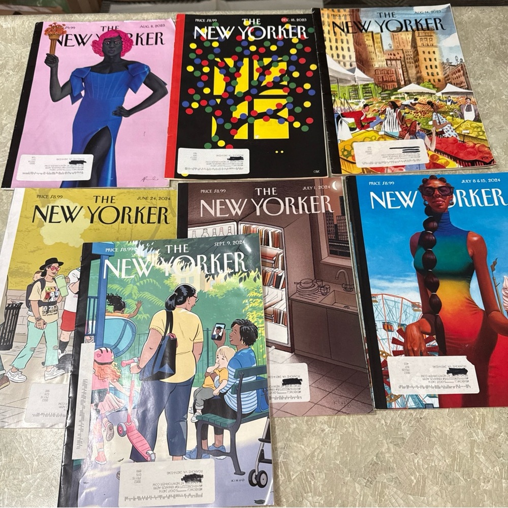 Lot 7 THE NEW YORKER MAGAZINE 2023 2024 2025 Transforming Liberty Eternal Youth